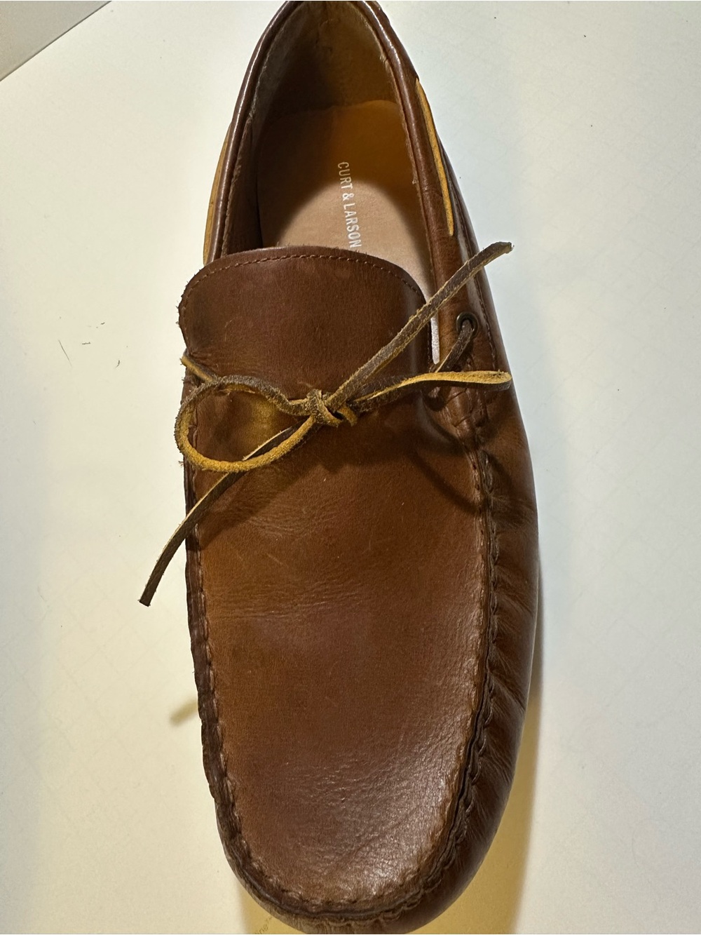 Curt & Larson Leather Driving Loafers Brown Slip On Mens 11 - Picture 3 of 13